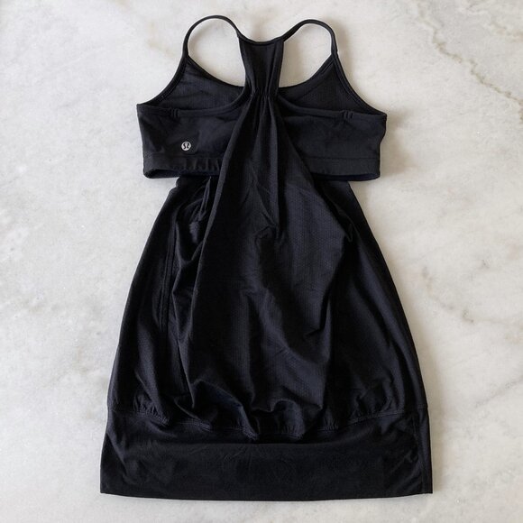 Lululemon black No Limit Tank, yoga tank with built in sports bra - Picture 4 of 8